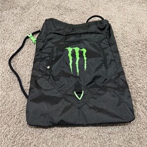 Monster Energy Drawstring Backpack Unisex School Hike Travel